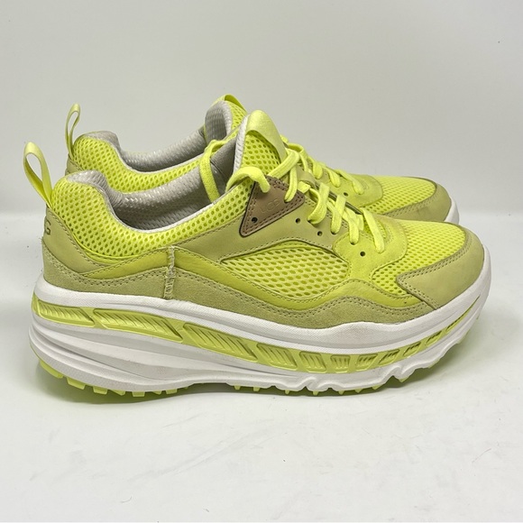 Ugg Low Mesh CA805 Shoes Mens 8 EU 41 Yellow White Chunky Sneakers 1108037 - Picture 3 of 16